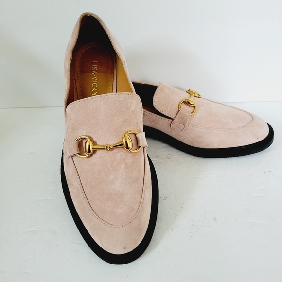 NEW Lisa Vicky Zany Suede Bit Loafers Size 5.5 - Picture 1 of 7